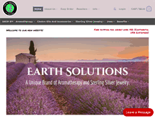 Tablet Screenshot of earthsolutions.com